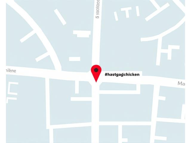 Karte von Zürich mit Standort von hashtagchicken in der Bahnhofstrasse 315