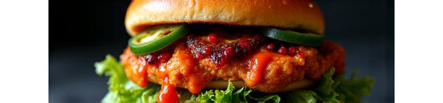 Scharfer Chicken Burger